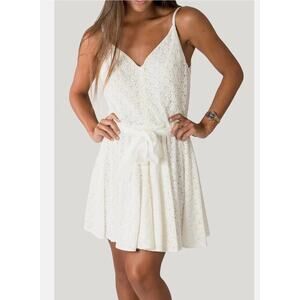 Amanda Uprichard Ivory Haley Daisy Floral Bridal Dress size S